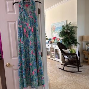 EUC Lilly Pulitzer Malone Maxi Dress Size Small